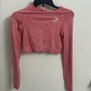 Gym Shark Cropped Long Sleeve Workout Top